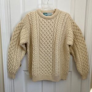 Irish Sweater Made in Ireland 100% Pure Wool